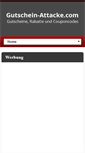 Mobile Screenshot of gutschein-attacke.com